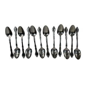 Michael Lloyd Lot Of 12 Teaspoons Stainless Flatware Stainless Replacement